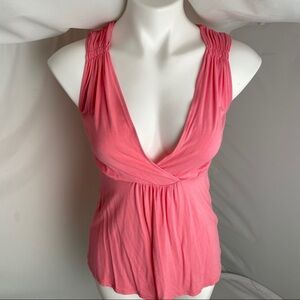 MICHAEL Michael Kors pink empire babydoll sleeveless top XS